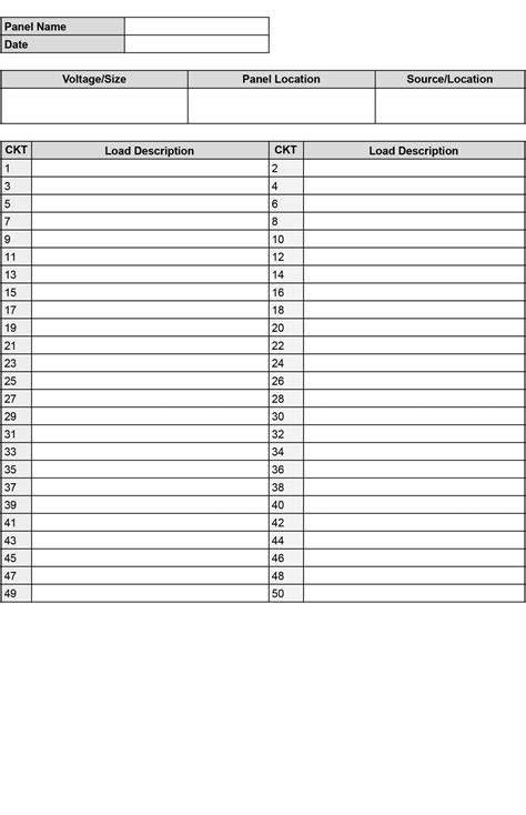 electrical box breaker template|free electrical panel label template excel.